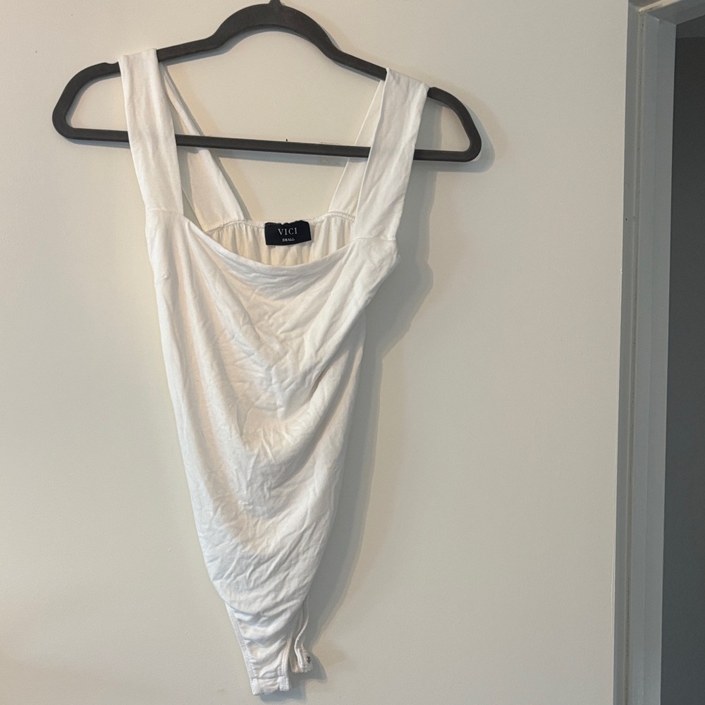 Vici Classic White Bodysuit